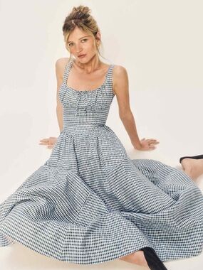evan maxi knit dress in winter white Mini Whimsical Maxi Dress in White 4-5